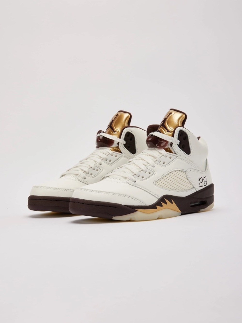 Jordan 5 Golden ticket men’s White, Gold and Brown Retro Sneakers
